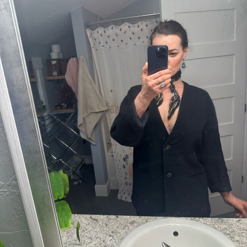 Issey miyake Women's Black Blazer - Size M